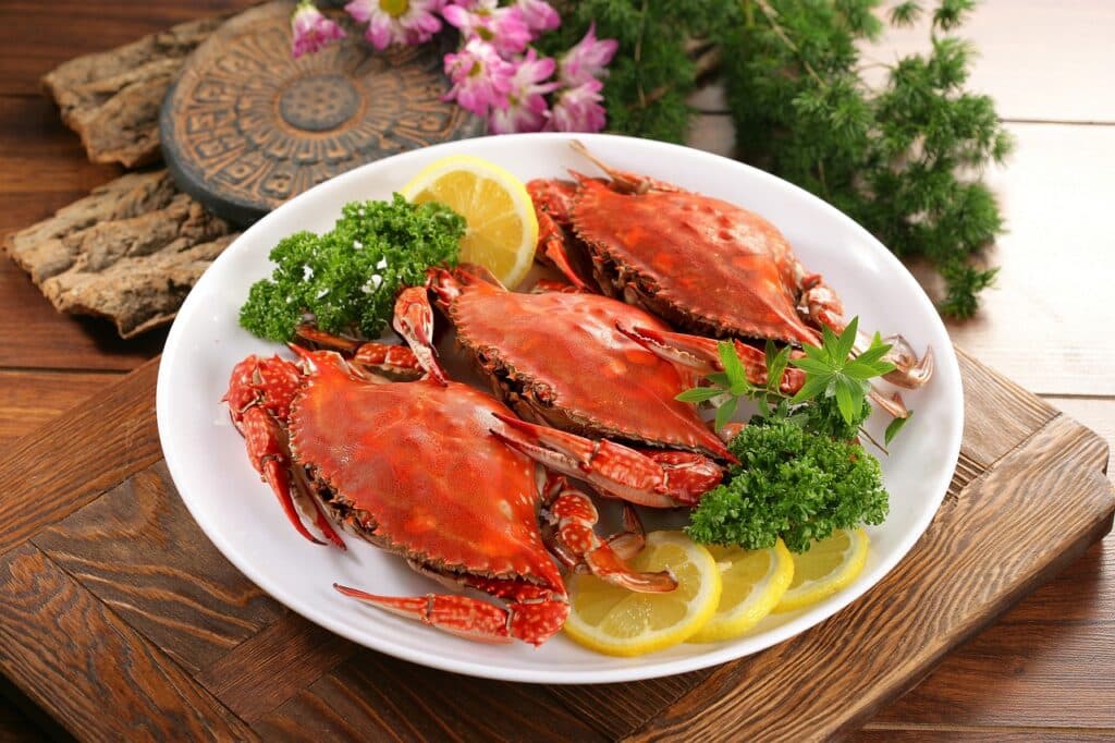 Blue Crab on a plate