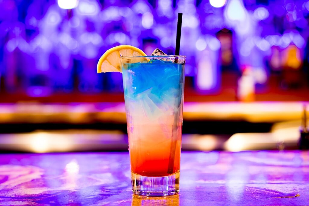 Drink on a bar