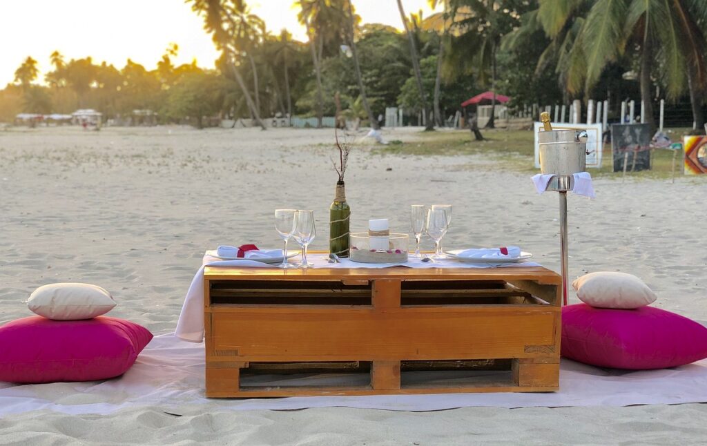 beach meal