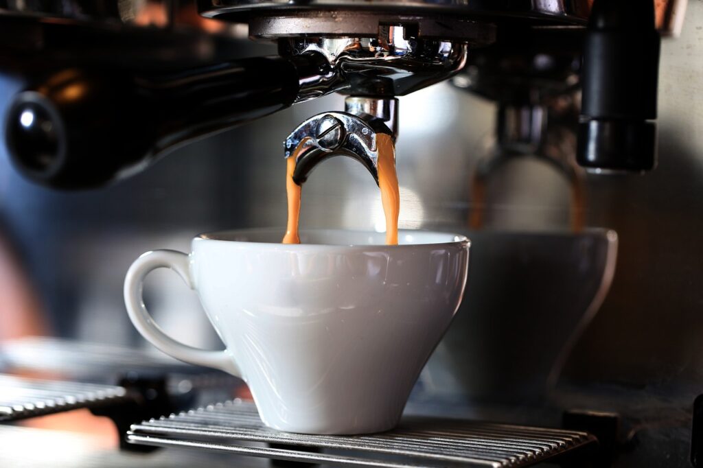 Coffee being poured
